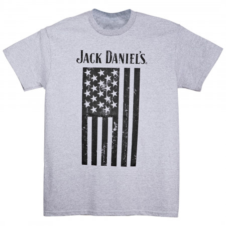 Jack Daniel's Monochrome American Flag T-Shirt